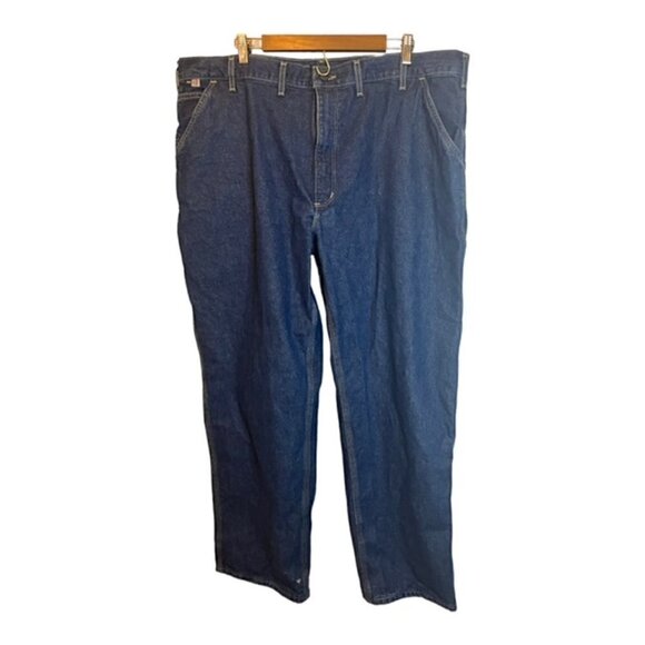 Carhartt Jeans Men's 44x32 Flame Resistant Straight Leg Denim - Picture 1 of 4